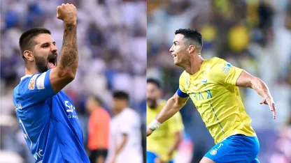 Ronaldo v Mitrovic header