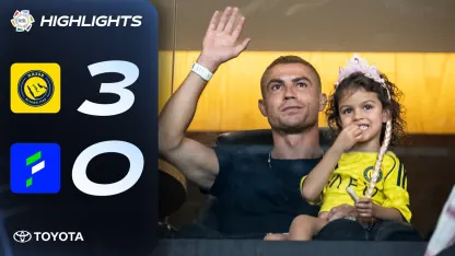 Ronaldo watches on as Al Nassr cruise 🤩🔥 | Powered by Toyota