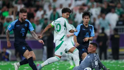Roberto Firmino scores for Al Ahli v Buriram United