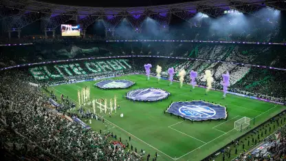 Al Ahli fans' amazing "Elite Orbit" tifo before ACL Elite final v Machida Zelvia