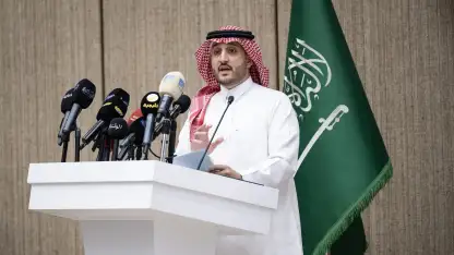 SPL CEO Omar Mugharbel speaking at press conference to announce new PACE mechanism