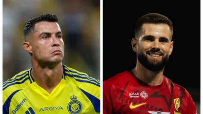 Cristiano Ronaldo and Nacho reunited in Al Nassr v Al Qadsiah