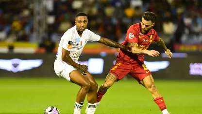 Al Ettifaq forward Vitinho in action v Al Qadsiah in Eastern Derby