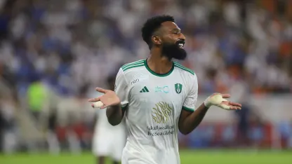 Al Ahli v Al Hilal - May 2024 - Feras Al Buraikan scores the opening goal