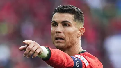 Ronaldo representing Portuggal at the Euro 2024