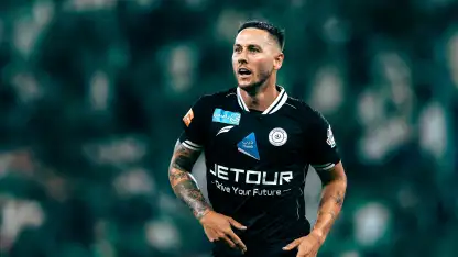 Al Shabab midfielder Josh Brownhill