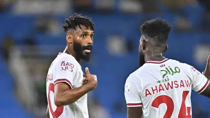 Mohammed Jahfali in action for Al Kholood