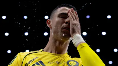 Al Nassr captain Cristiano Ronaldo before the Capital Derby at Al Hilal