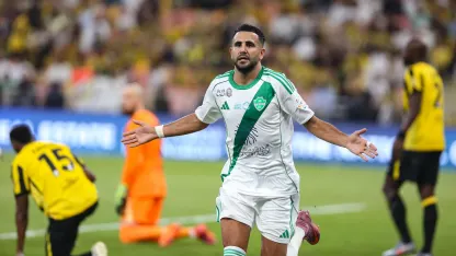 Riyad Mahrez scores winner for Al Ahli in Sea Derby v Al Ittihad