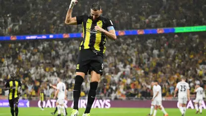 Karim Benzema scores for Al Ittihad v Auckland City at 2023 FIFA Club World Cup
