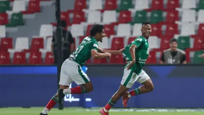 Mohau Nkota has debut to remember with opening goal for Al Ettifaq v Al Kholood