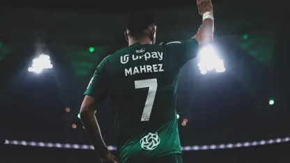 Al Ahli's Riyad Mahrez v Al Okhdood