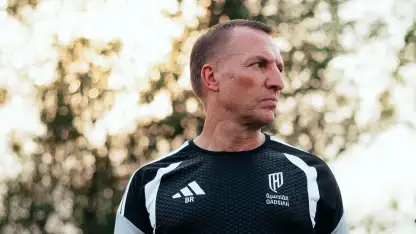 Brendan Rodgers during Al Qadsiah's preseason camp in Girona