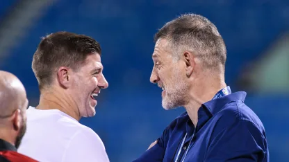Steven Gerrard and Slaven Bilic