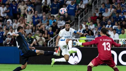 Al Hilal captain Salem Al Dawsari scores v FC Pachuca at FIFA Club World Cup