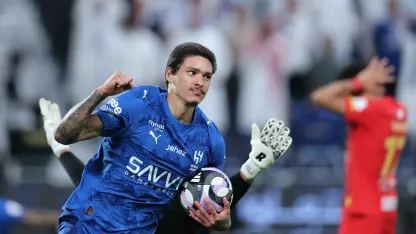 Al Hilal's Darwin Nunez gets first RSL goal, v Al Qadsiah