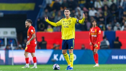 Captain Cristiano Ronaldo converted a penalty to give Al Nassr hope v Al Qadsiah