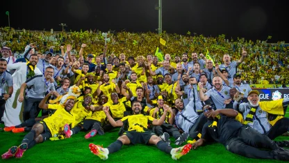 Al Ittihad celebrate winning 2024-25 RSL title at Al Raed