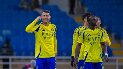 Cristiano Ronaldo celebrates opener for Al Nassr at Al Raed