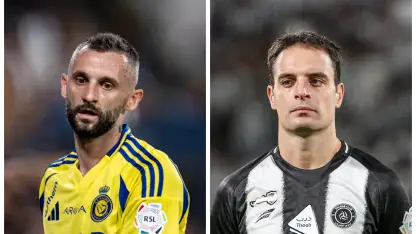 Al Nassr's Marcelo Brozovic v Al Shabab's Giacomo Bonaventura
