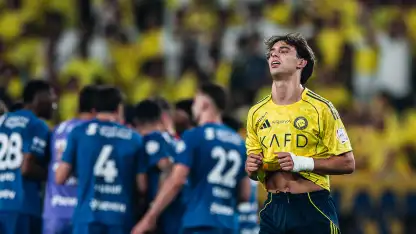 Joao Felix reacts to Al Nassr letting slip lead in Capital Derby v Al Hilal