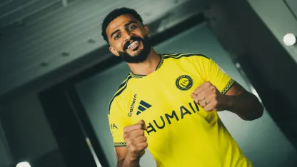 Al Nassr's Abdulelah Al Amri during 2026-27 media day