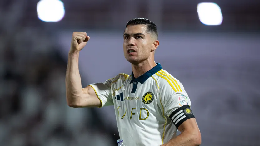 Al Nassr captain Cristiano Ronaldo celebrates win at Al Shabab-1064771
