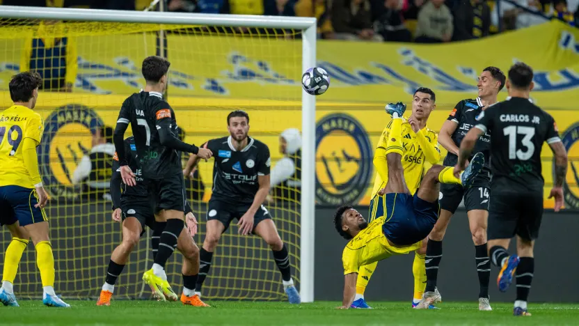 Al Nassr's Kingsley Coman scores amazing overhead-kick v Al Shabab-825783