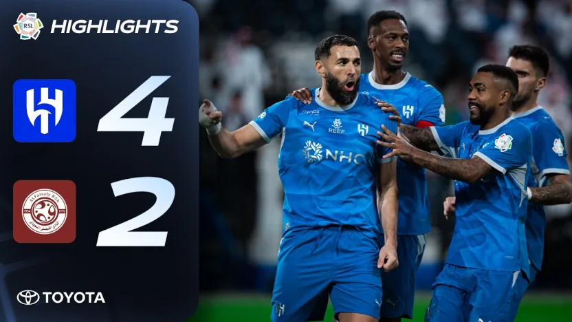 Benzema on target 🎯 Al Hilal start with a statement win against Al Faisaly 🔵  | Powered by Toyota