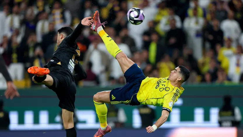 Cristiano Ronaldo scores incredible overhead kick for Al Nassr v Al Khaleej-822636