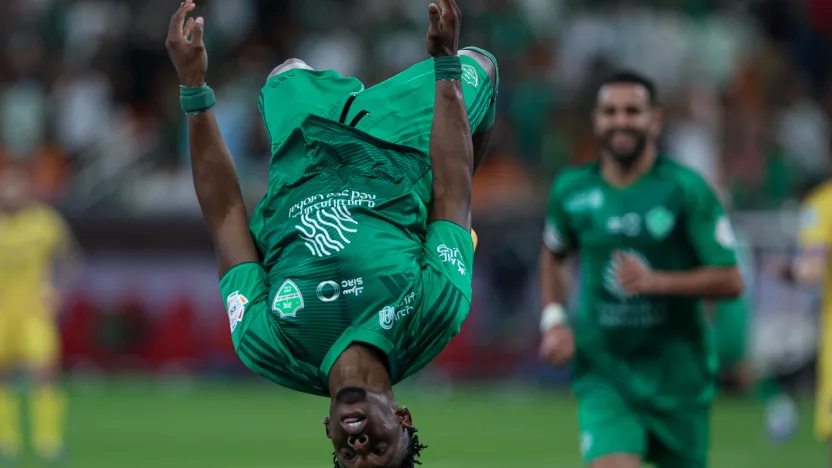 Zakaria Hawsawi celebrates equaliser for Al Ahli v Al Taawoun-825352