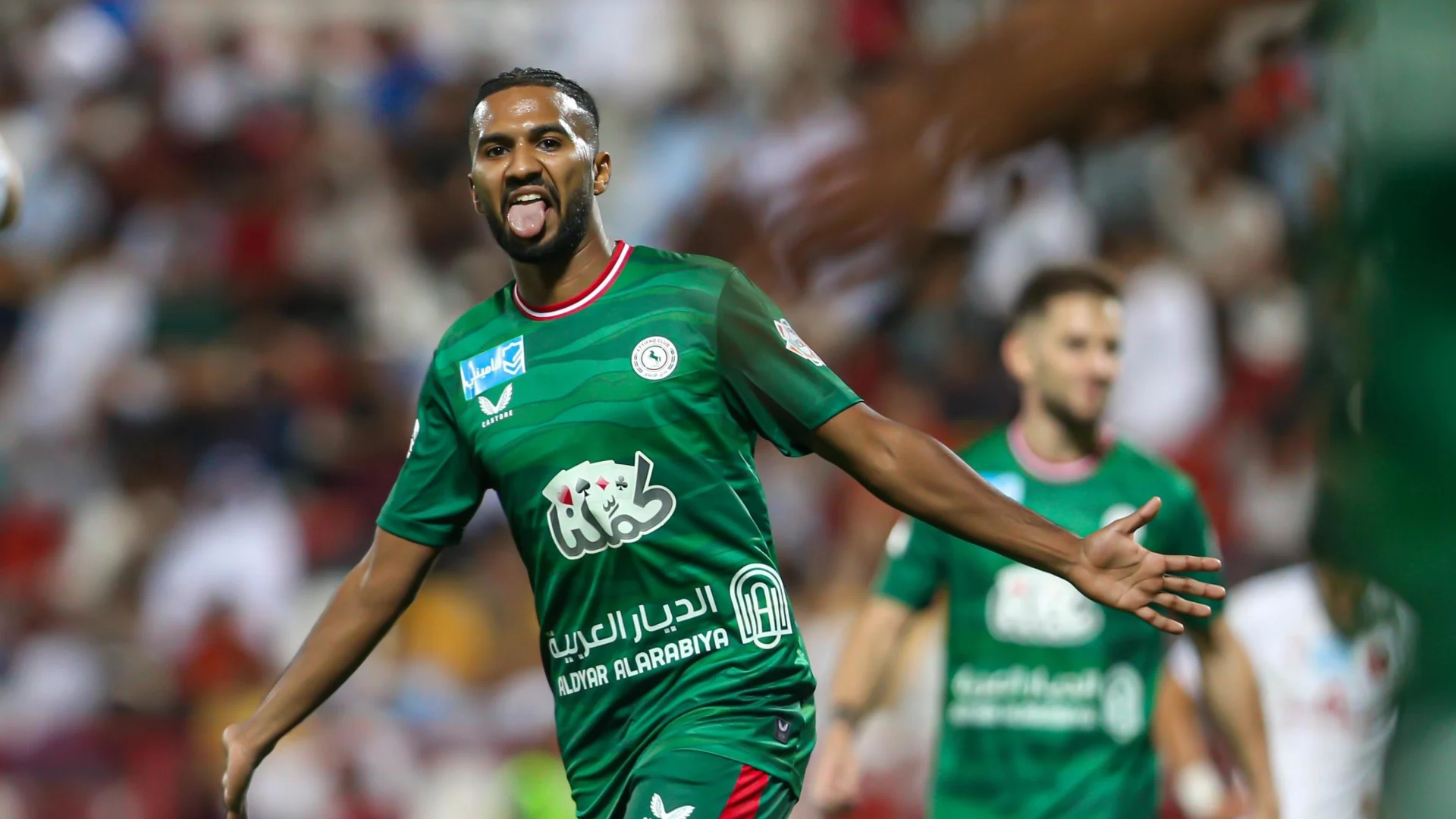 Al Ettifaq's Khalid Al Ghannam scores at Damac