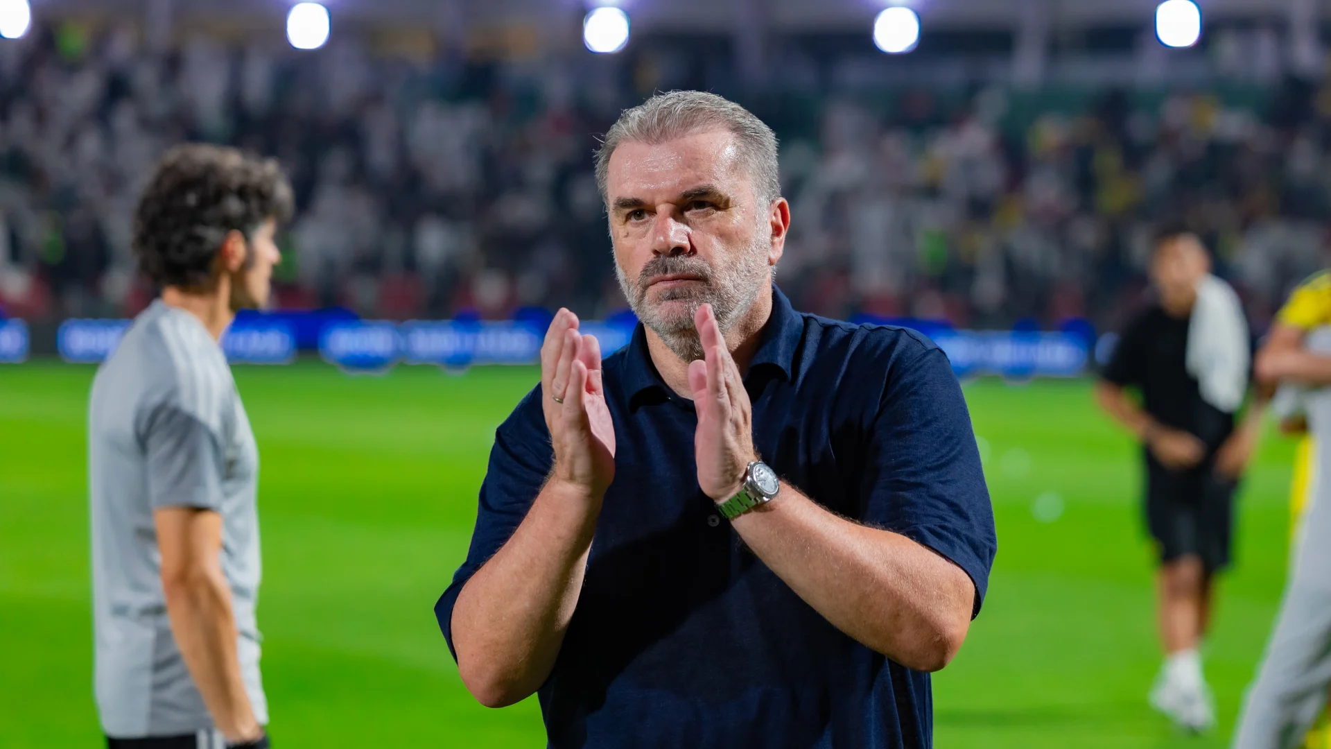 Al Nassr manager Ange Postecoglou applauds fans after incredible fightback at Al Ettifaq