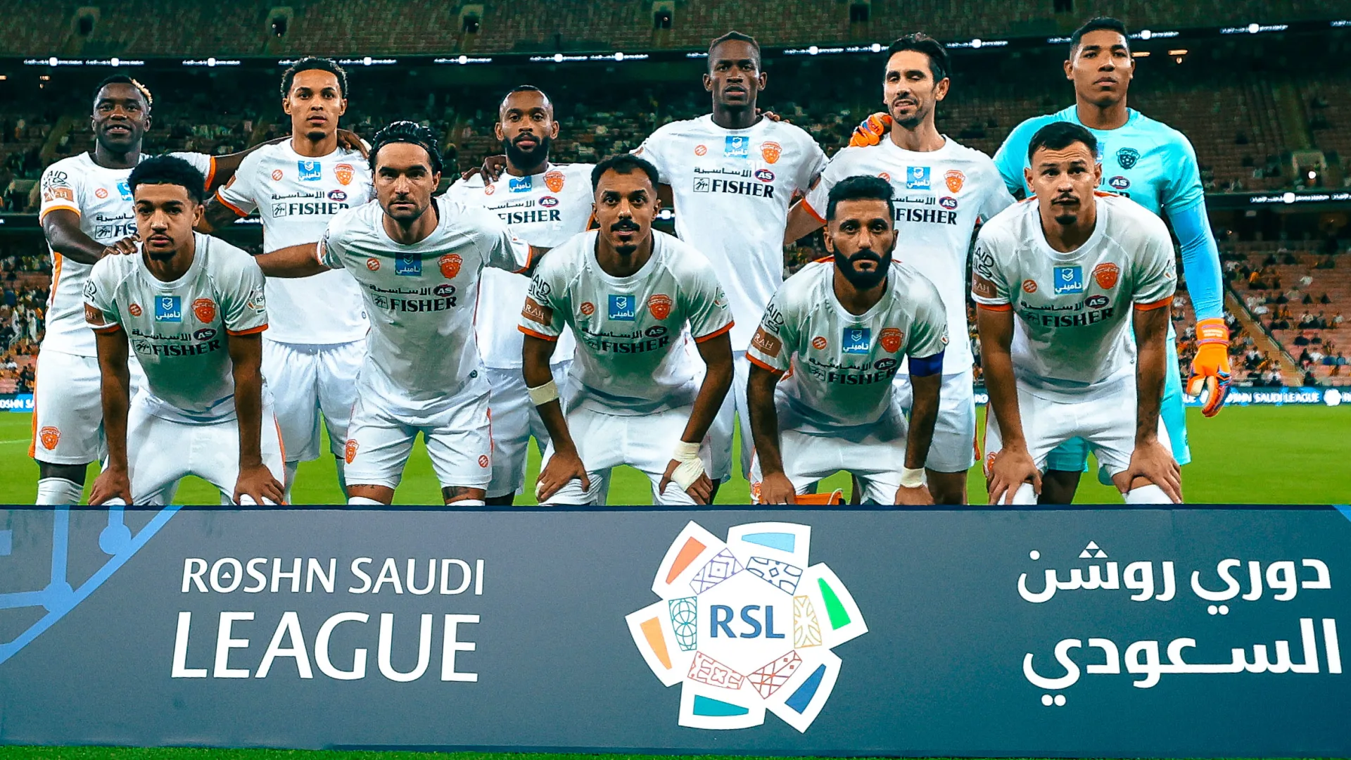 فريق الفيحاء قبل مواجهة الاتحاد في دوري روشن السعودي