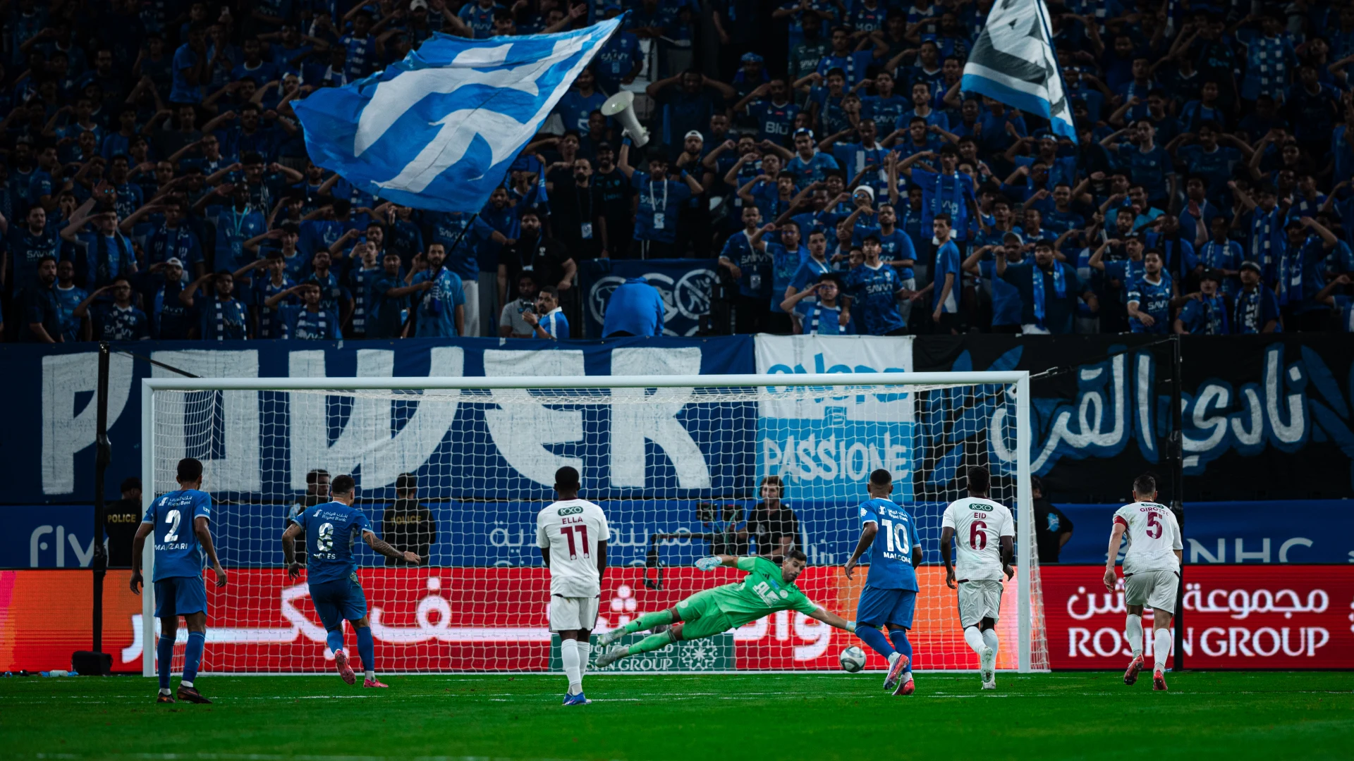 Ruben Neves converts penalty against Al Faisaly in front of Al Hilal's passionate support