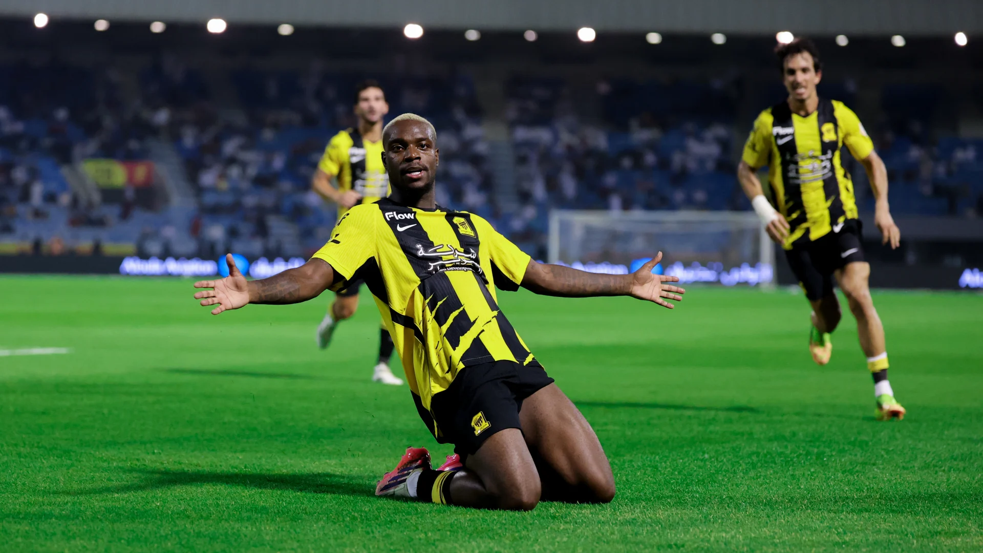 George Ilenikhena scores winner for 10-men Al Ittihad at Al Qadsiah