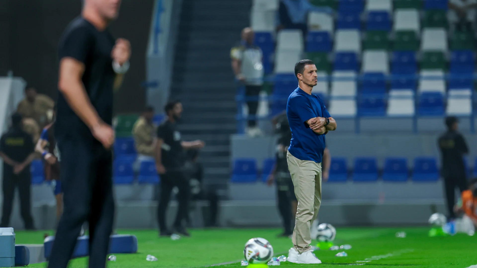 New Al Fateh manager Jamal Sellami debuts on the touchline in home match against Al Ahli