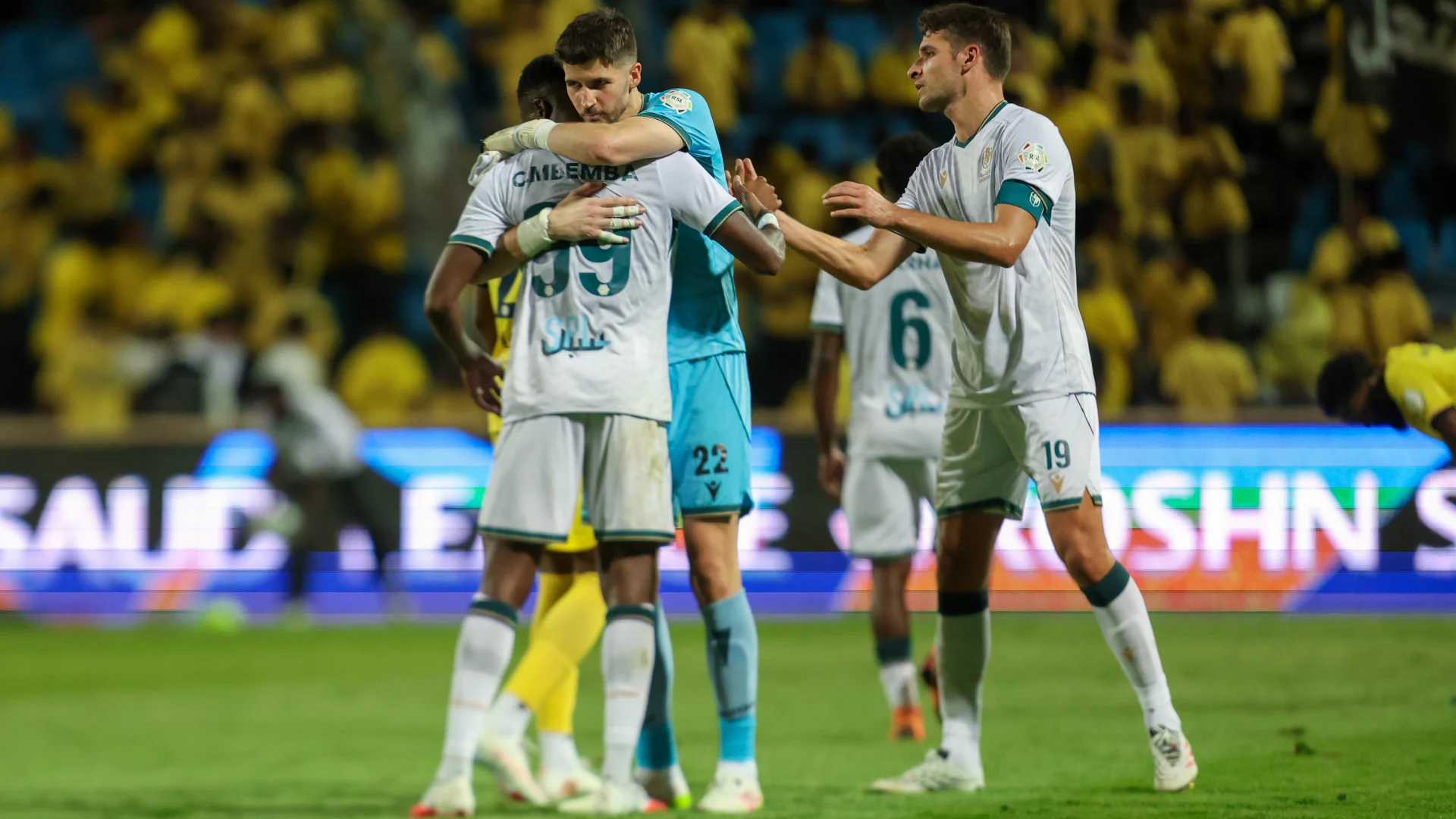 Albania international Berat Djimsiti (R) is a real leader with new side Diriyah Club