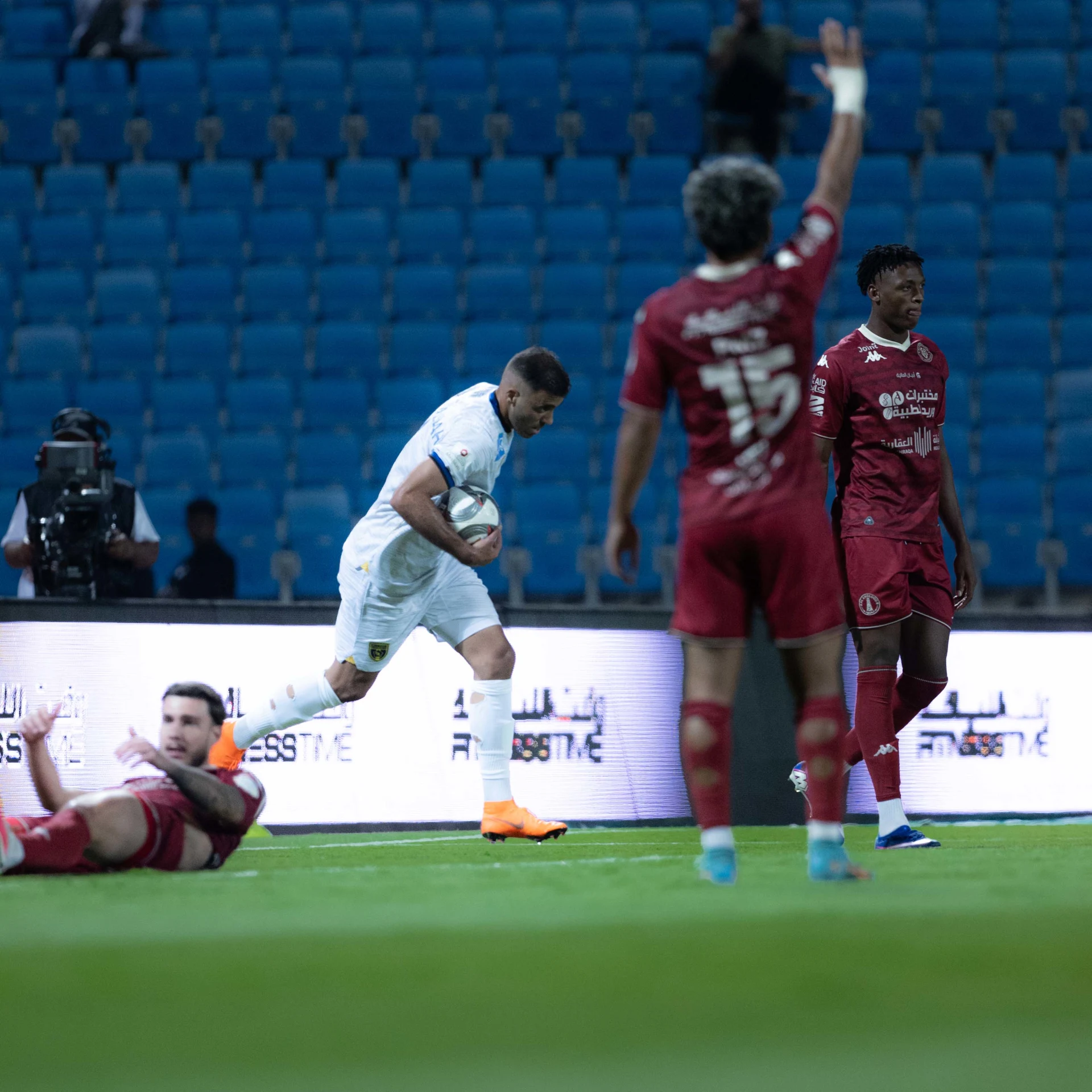 Hamdallah Equals Goal Contributions Record with Brace Against Al Kholood