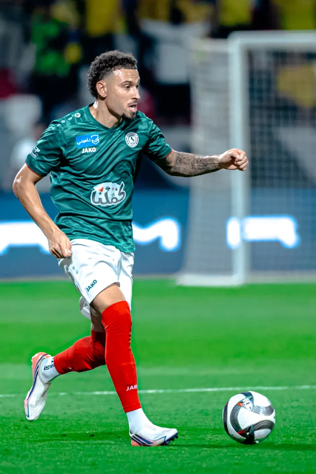Jordan Larsson in action for new employers Al Ettifaq