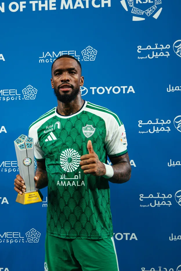 Al Ahli striker Ivan Toney takes home another Man of Match award, this time after two goals against Al Hazem
