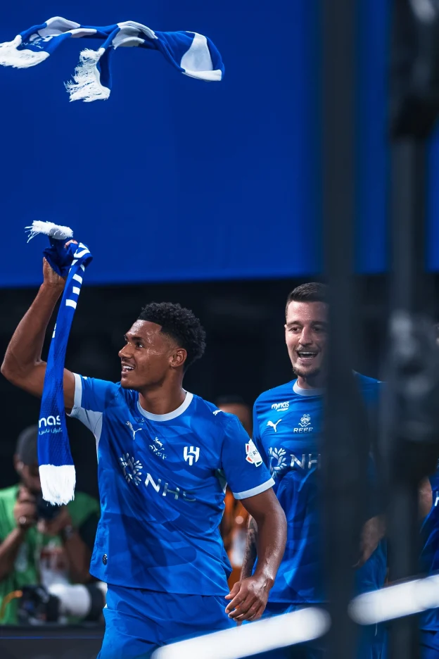 New signing Ollie Watkins celebrates debut goal in front of Al Hilal fans