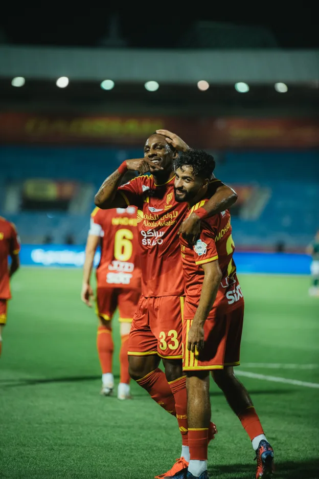 Al Qadsiah wing-back Mohammed Abu Al Shamat has three assists in seven RSL games this season